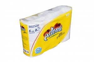 Toilet paper Adomi Allove 6 roll none core - 2ply
