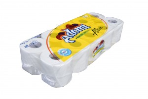 Toilet paper Adomi Allove 10 roll has core 2-ply